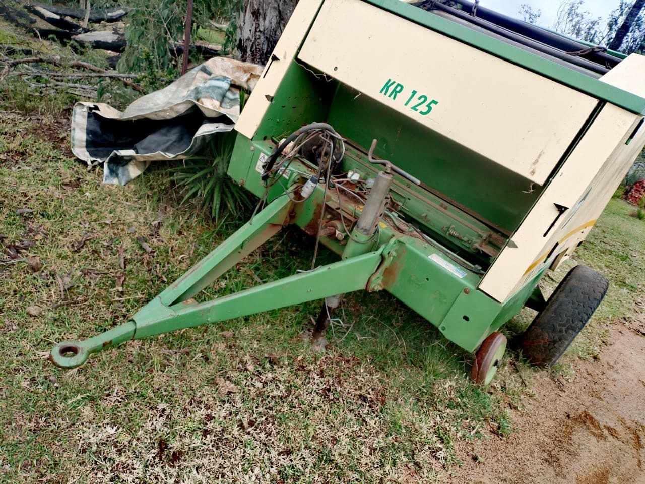 ✨️Krone KR125 Classic Line round baler/1.2-meter bales.